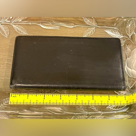 Vintage Dilana Black Leather Credit Card Case Carrier Bifold Wallet - Picture 10 of 13